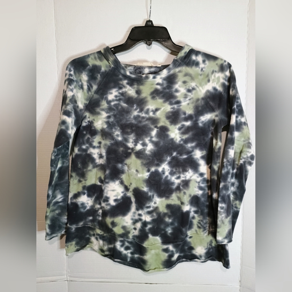 Soft Surrounding Tie-Dye Long Sleeve Hoodie Shirt Size PS